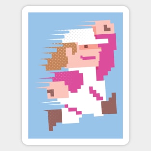 Retro Gamer Cute Classic Girl Sticker